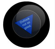 Image result for magic 8 ball outlook not so good