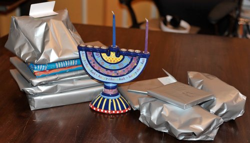 We’ll break out two new menorahs this year . . . if the other one arrives on time.