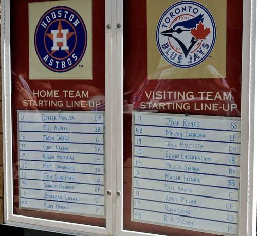 The starting lineups