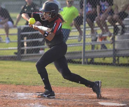 This bunt will lead to speedy Maya being on first base with an infield hit.